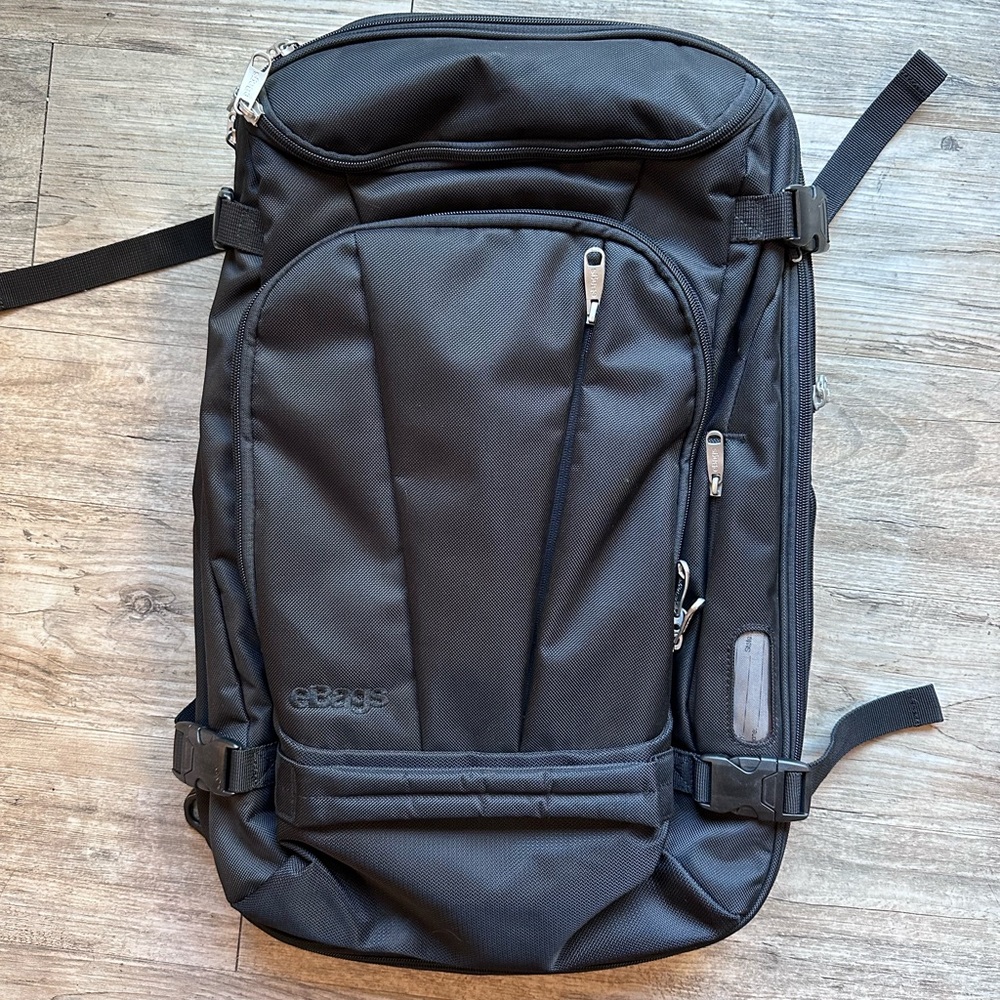 Black eBags mother lode weekender backpack - new